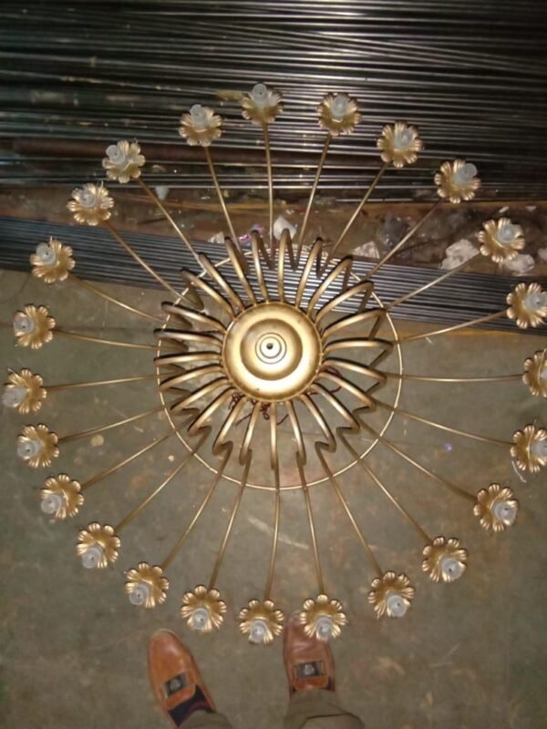 Iron chandeliers
