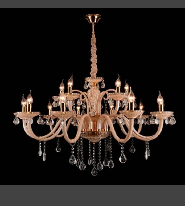 Crystal & Glass Chandelier