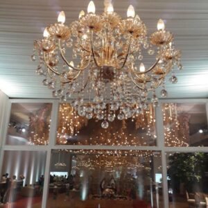 Crystal & Glass Chandelier