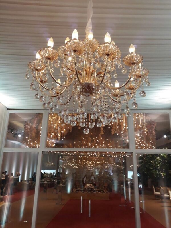 Crystal & Glass Chandelier