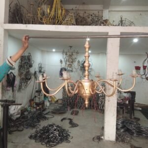Iron chandeliers