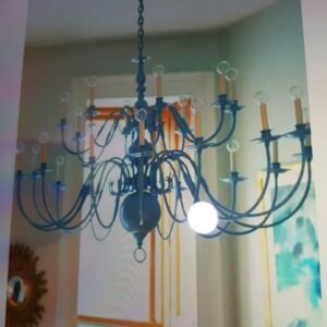 Iron chandeliers