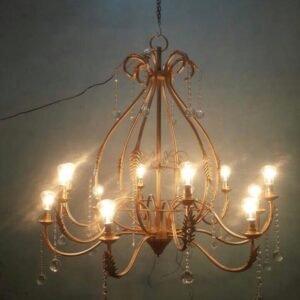 Iron chandeliers