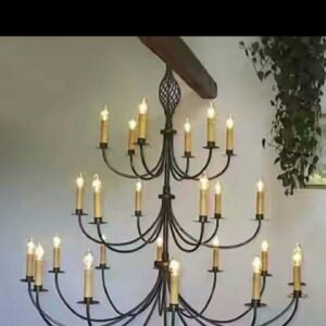 Iron chandeliers